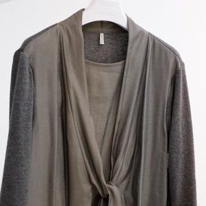 Annette Gortz Sheath Grey Tie Dress